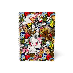 Tokidoki Unicorno Spiral Notebook Lined Paper Pages School Notepad Cute Memo NEW
